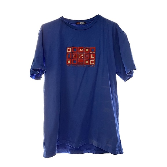 Vintage Diesel Graphic Tee with Velvet Puffy Detail - Picture 2 of 5